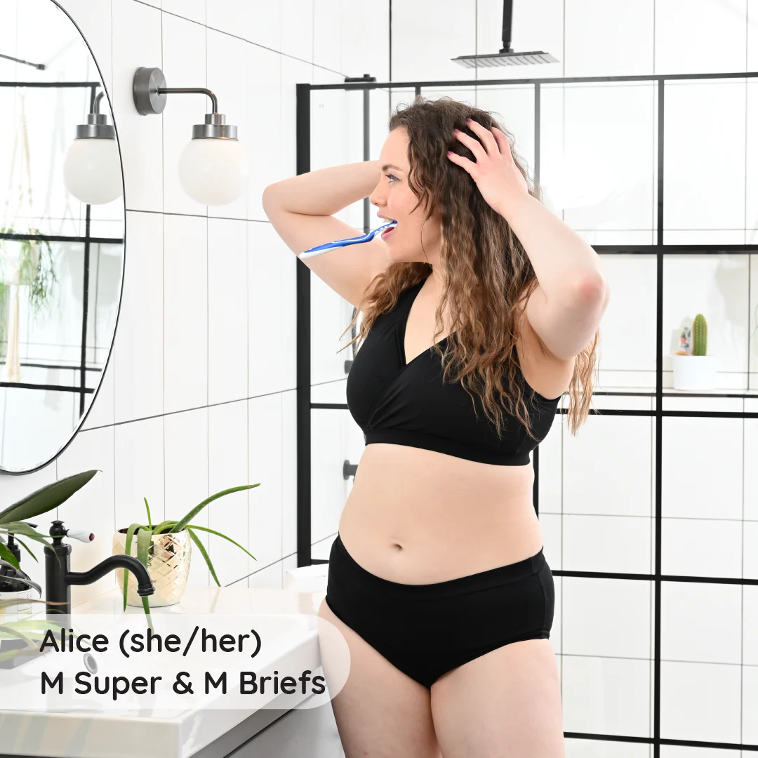 Mid Rise Briefs - Black - Image 7