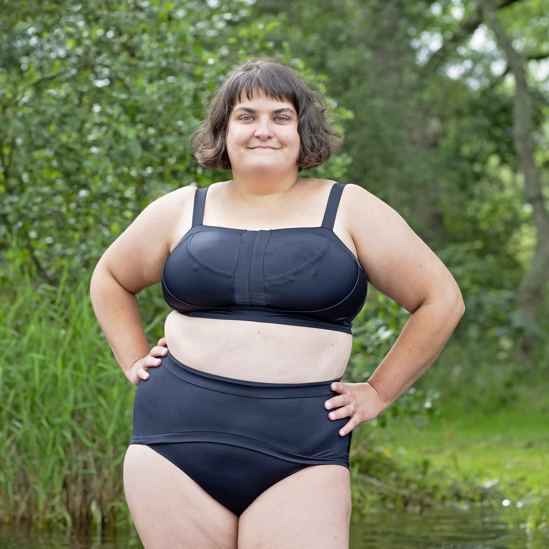 Swim High Waist Briefs - Black - Image 3