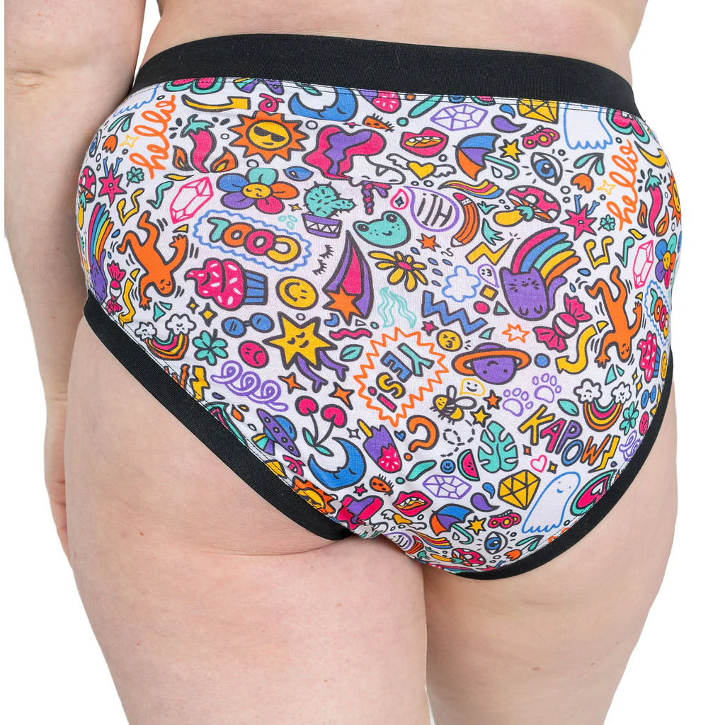 High Rise Briefs - Doodles - Image 3