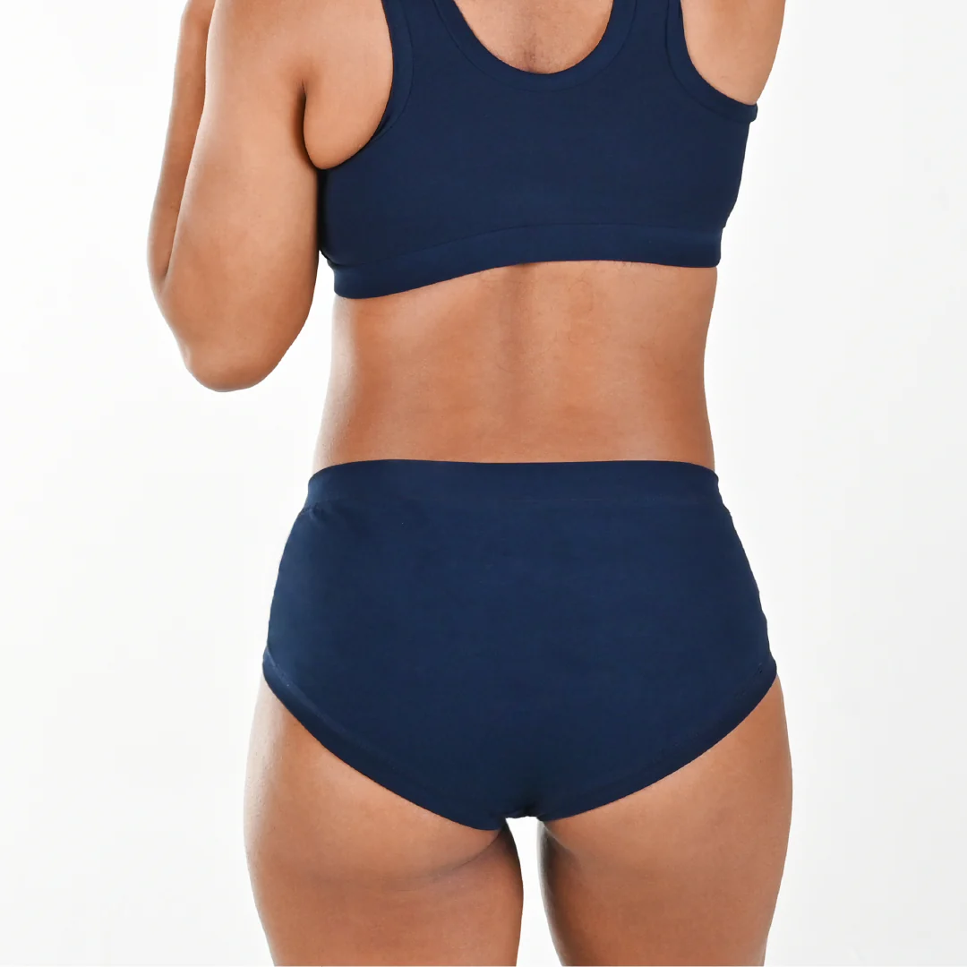 High Rise Briefs - Navy - Image 4