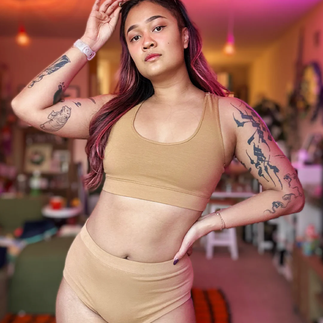 High Rise Briefs - Nude Two - Image 3