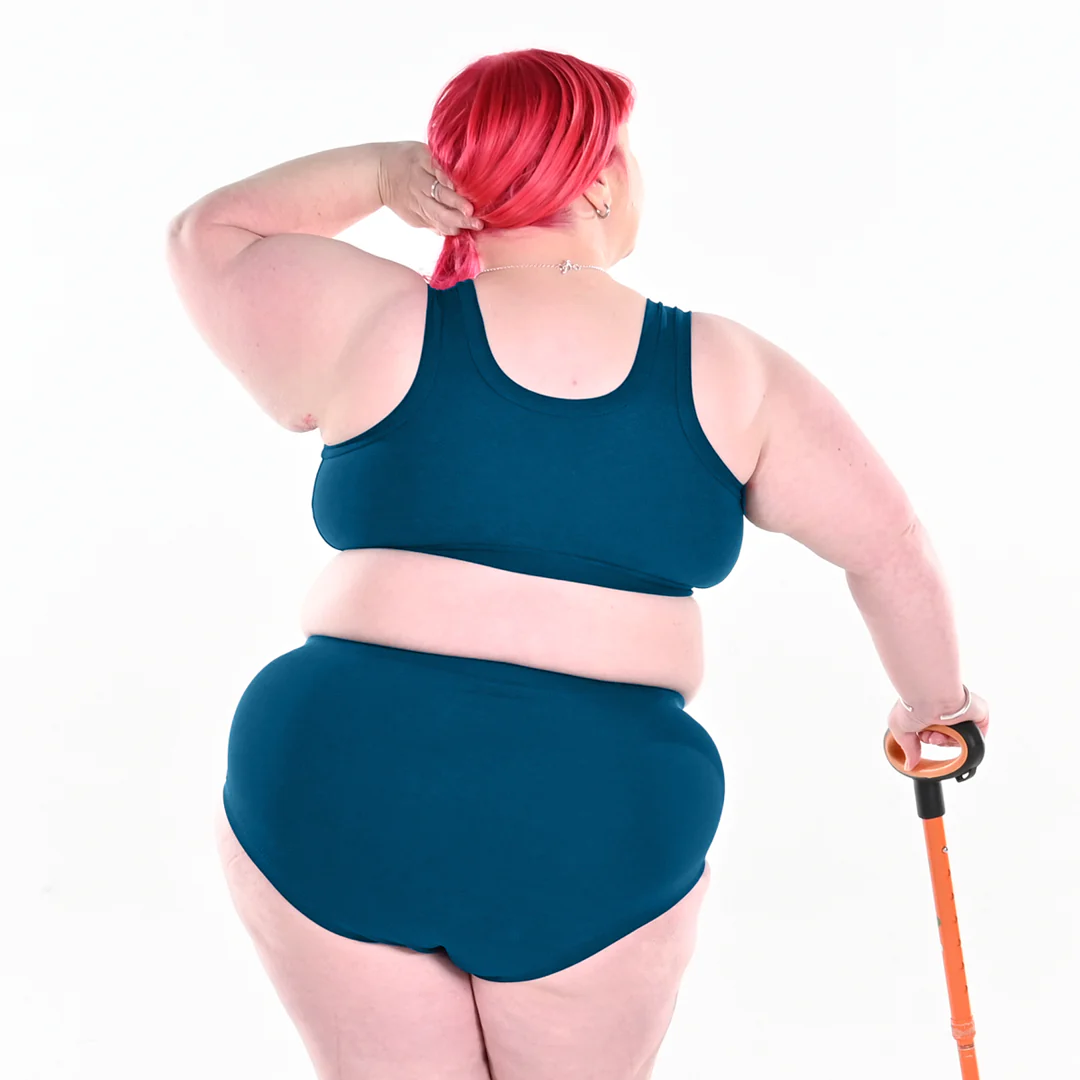 High Rise Briefs - Petrol Blue - Image 5
