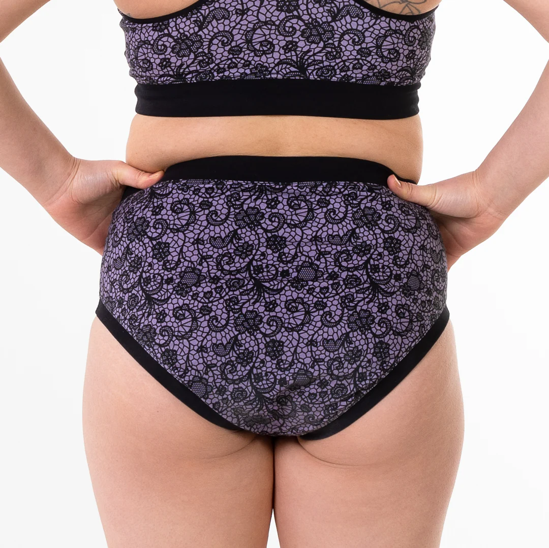 High Rise Briefs - Stormy Lace - Image 6