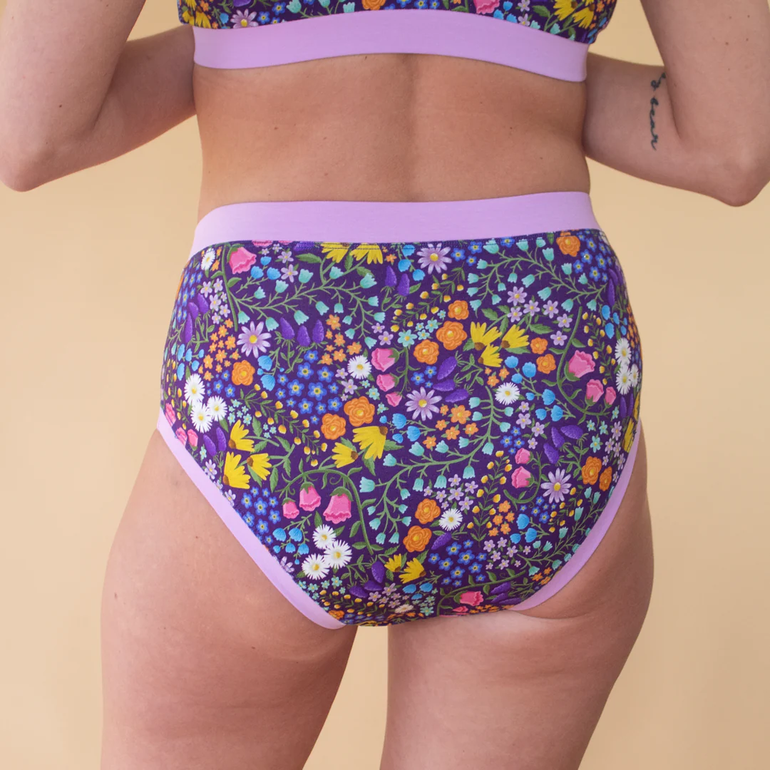 High Rise Briefs - Wildflowers - Image 5