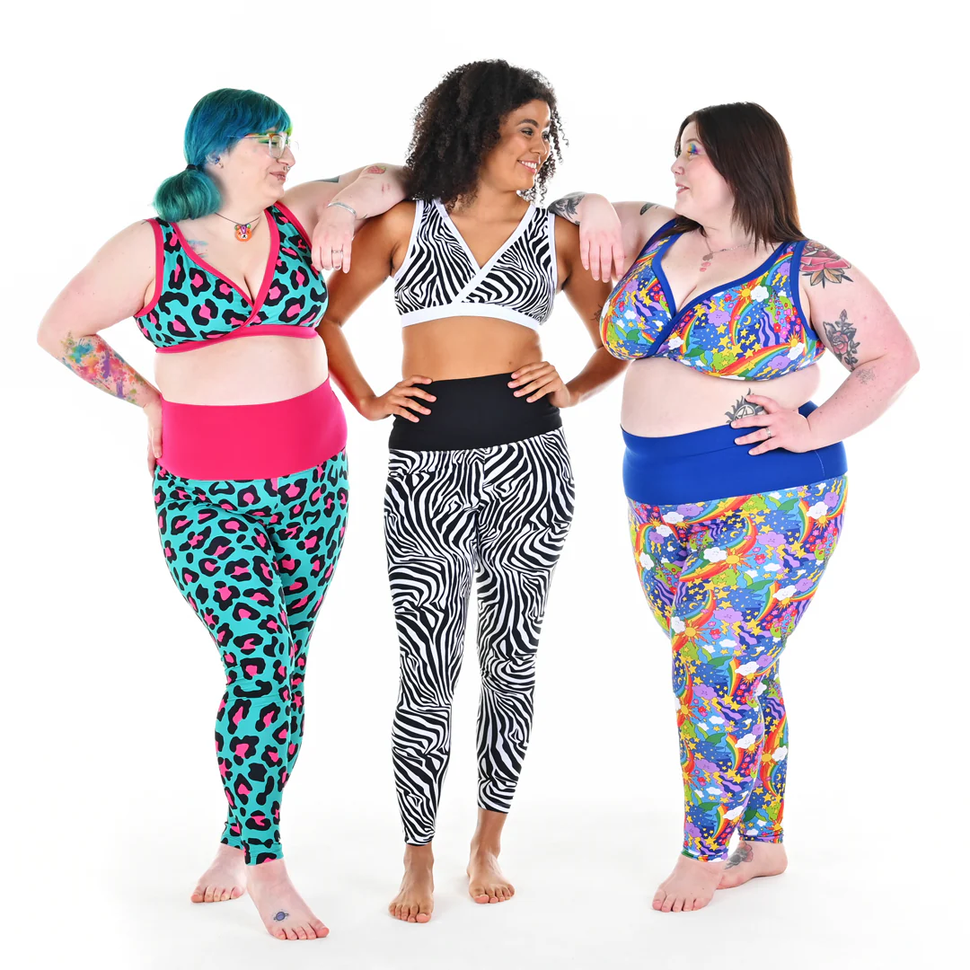 High Waist Organic Cotton Leggings - Hot Leopard - Image 4