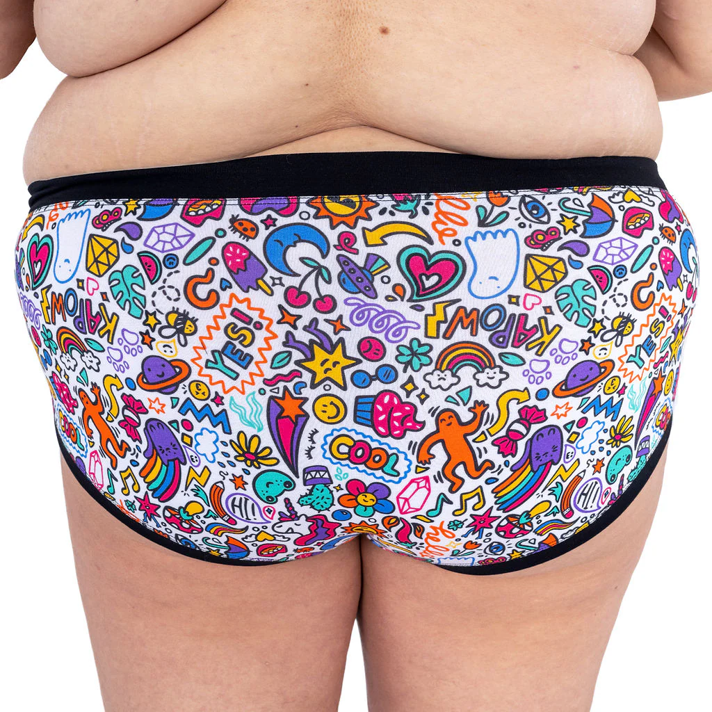 Mid Rise Briefs - Doodles - Image 3