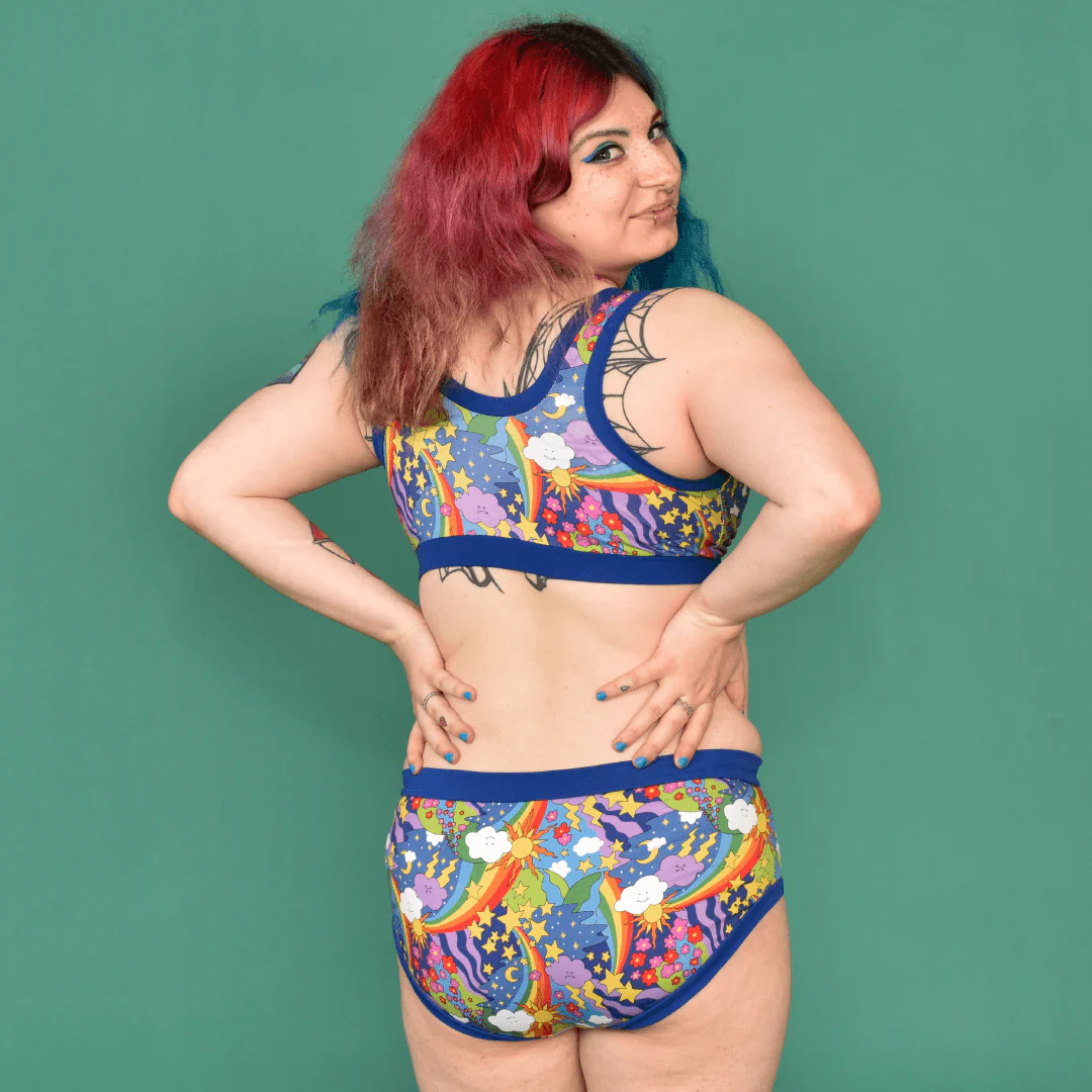 Mid Rise Briefs - Retro Rainbows - Image 6