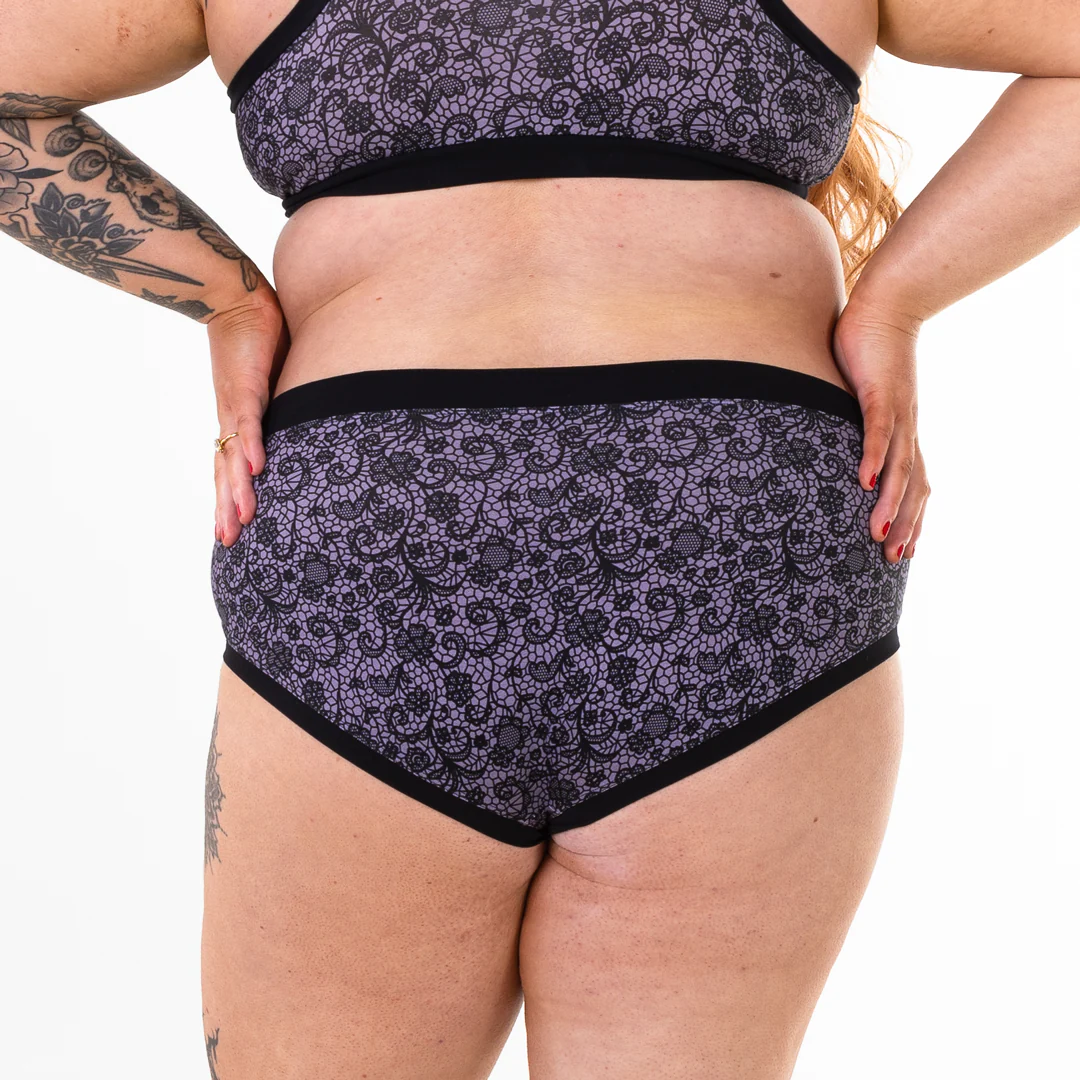 Mid Rise Briefs - Stormy Lace - Image 3
