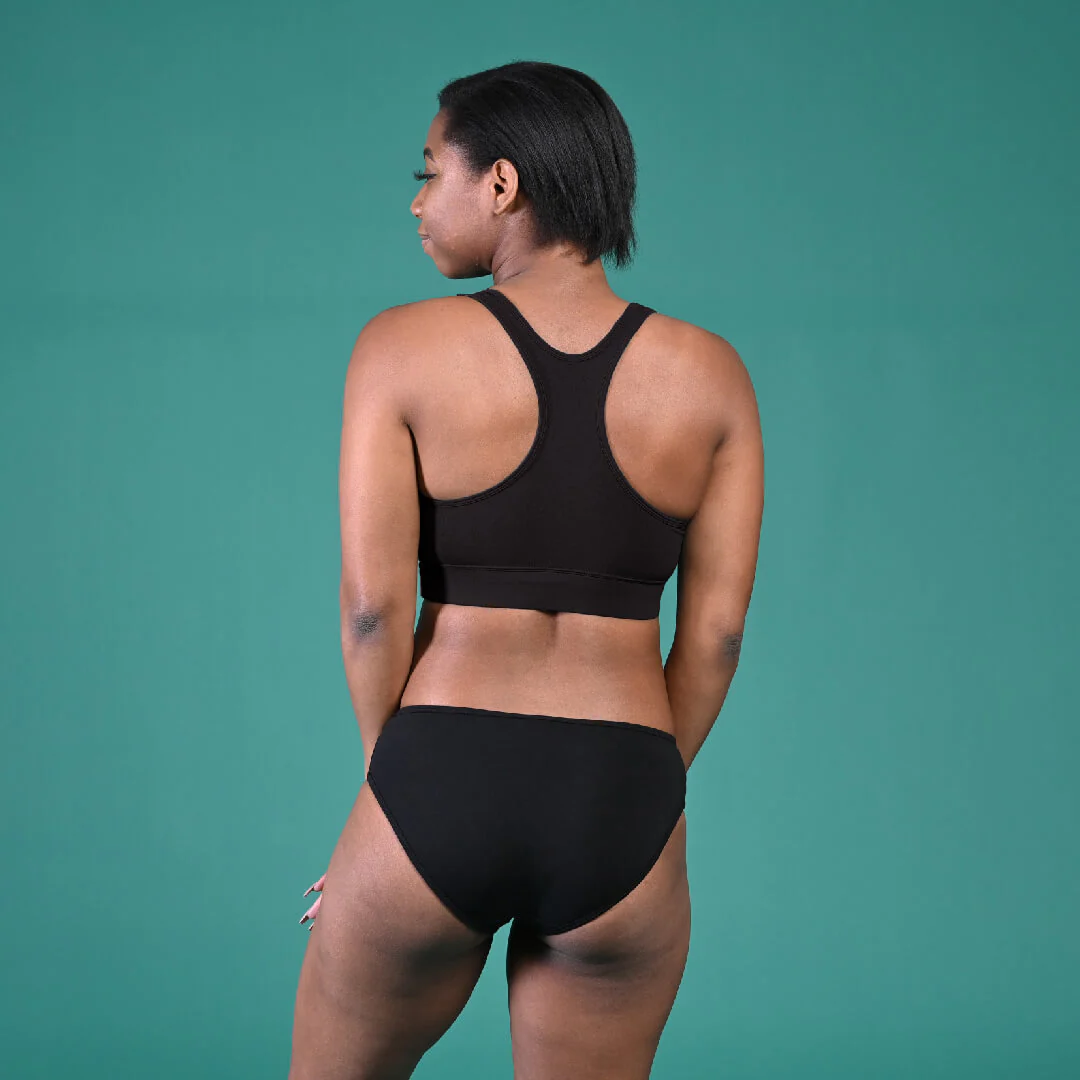 Racerback Bralette - Black - Image 7