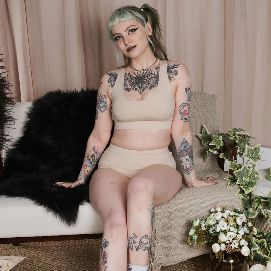 Racerback Bralette - Nude Three - Image 3