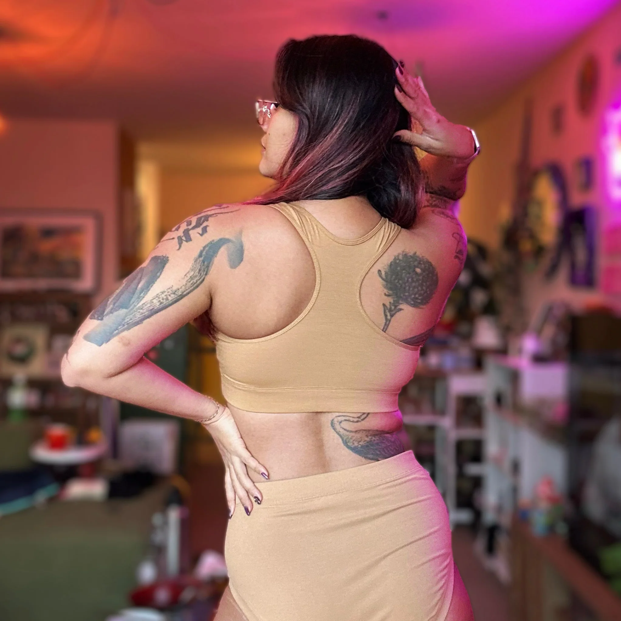 Racerback Bralette - Nude Two - Image 3