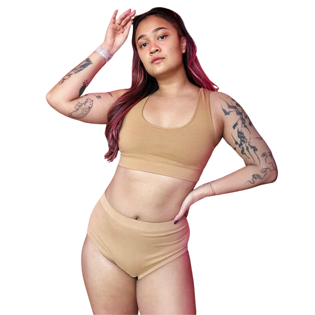 Racerback Bralette - Nude Two - Image 6