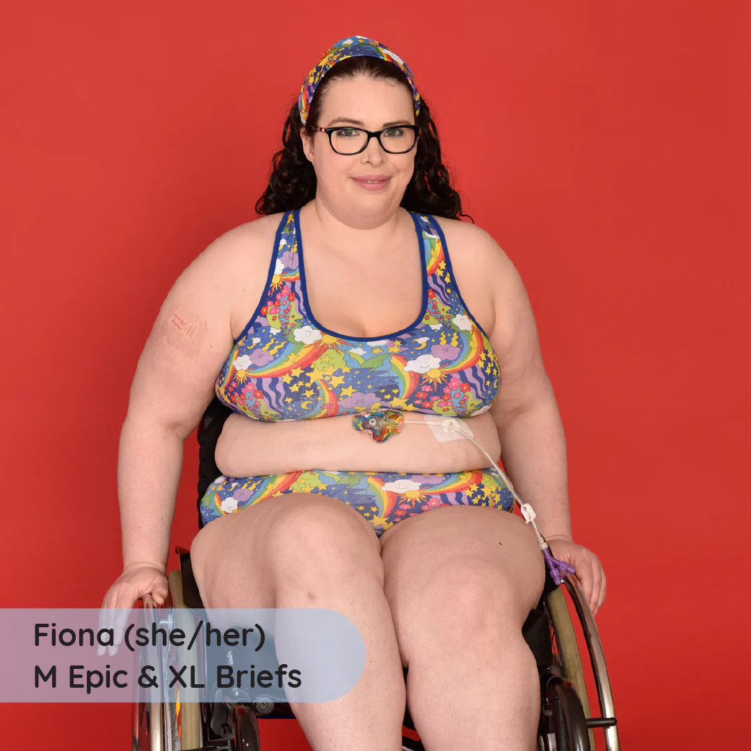 High Rise Briefs - Retro Rainbows - Image 9