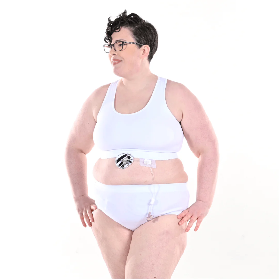 Racerback Bralette - White - Soft fit *** - Image 2
