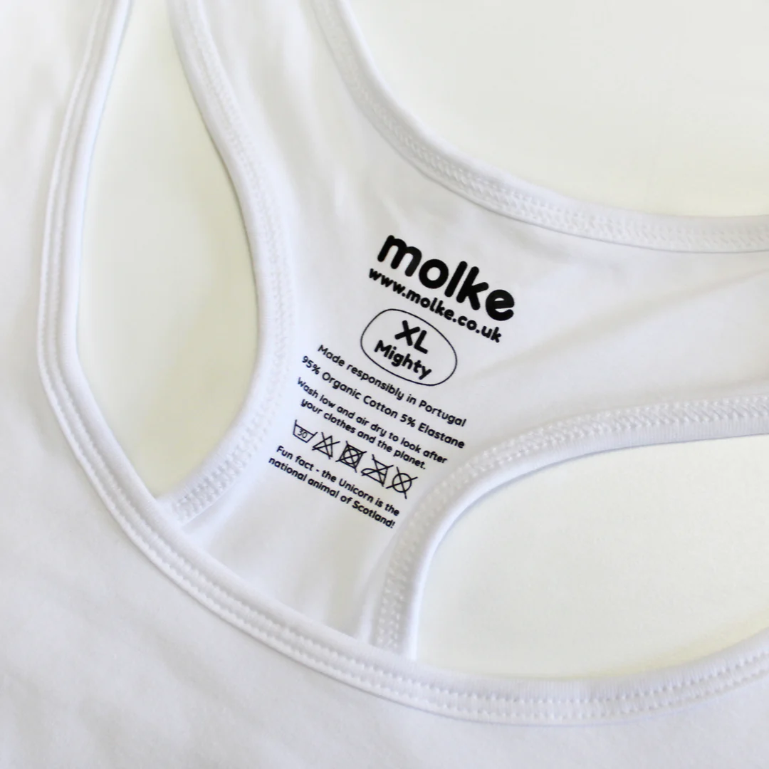 Racerback Bralette - White - Soft fit *** - Image 6