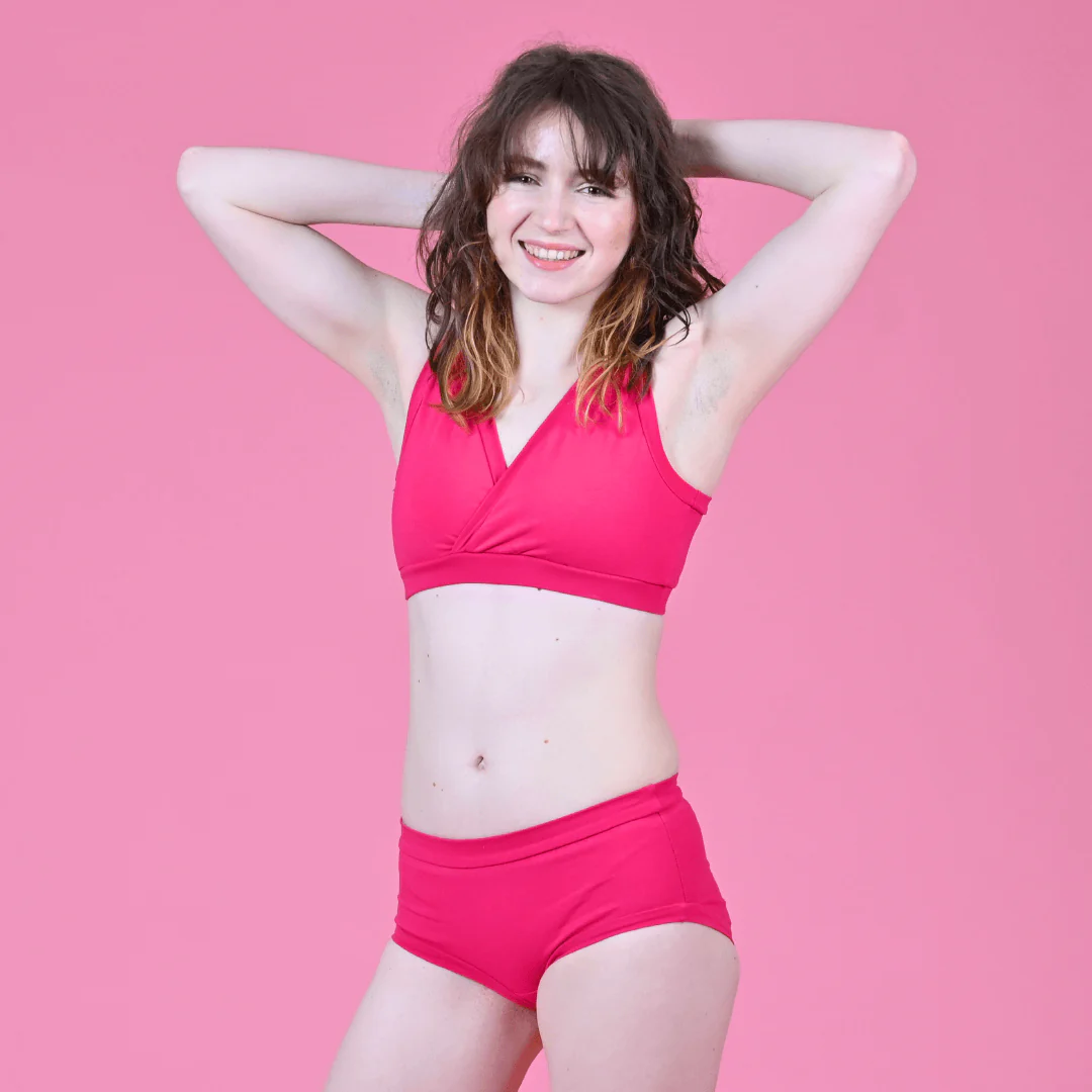Mid Rise Briefs - Raspberry - Image 3