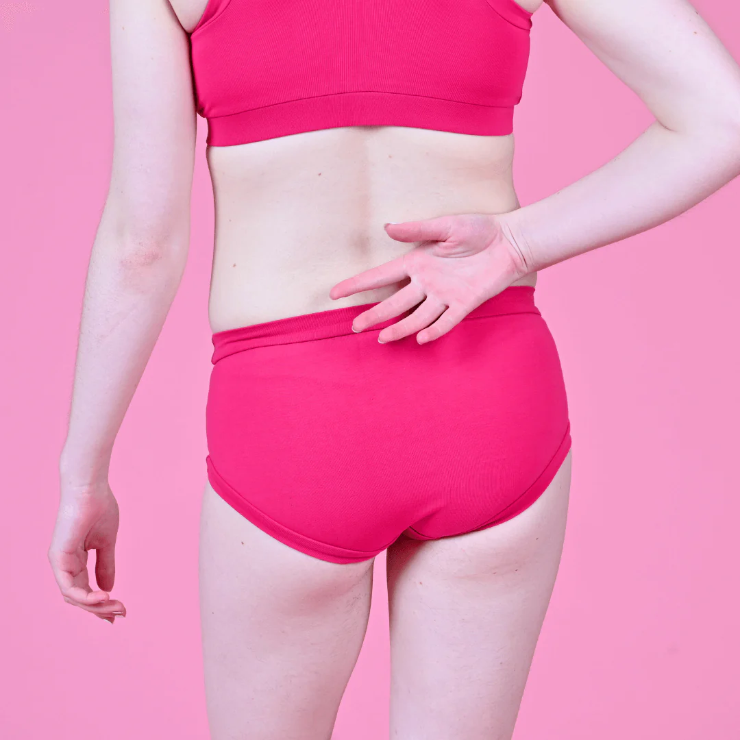 Mid Rise Briefs - Raspberry - Image 4