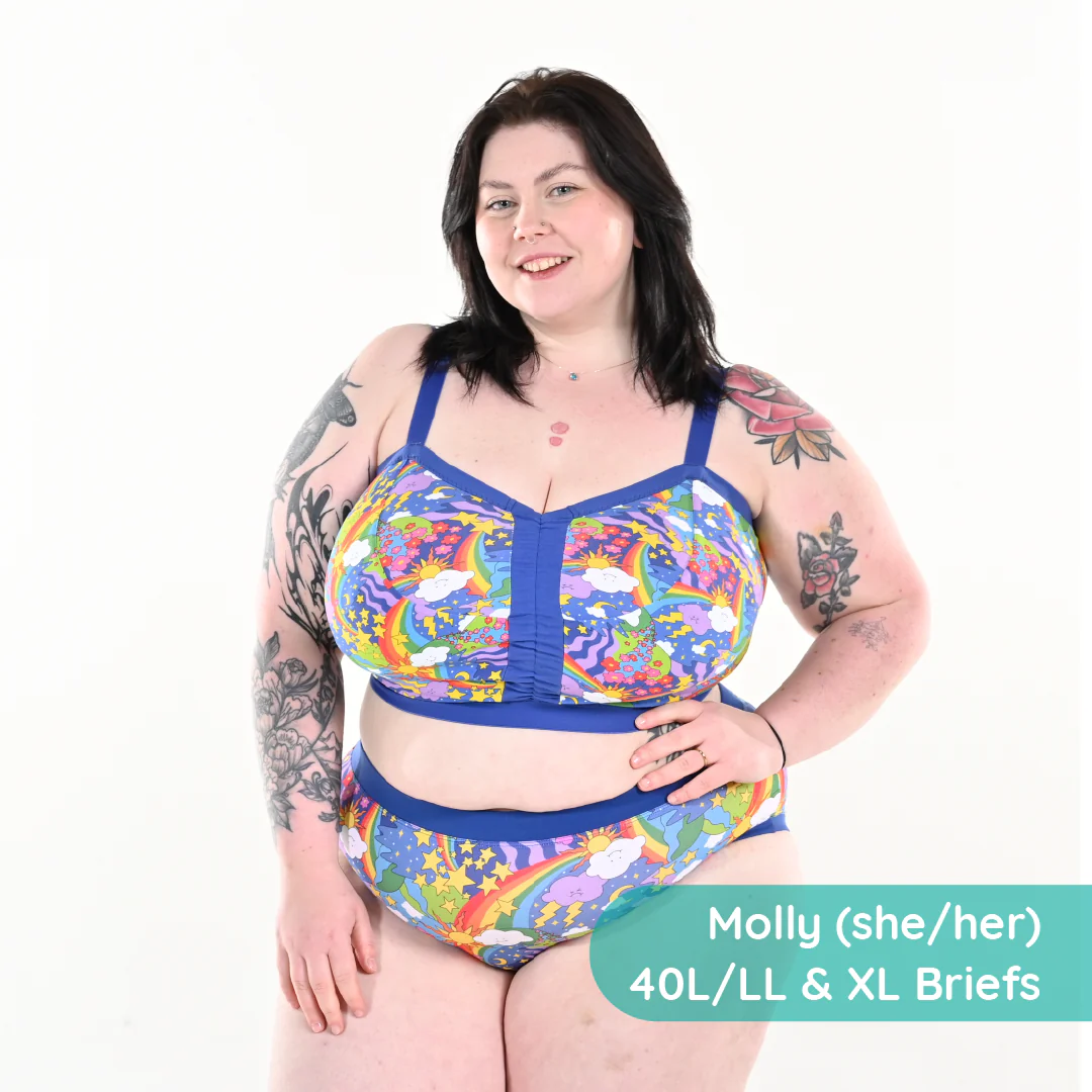 Flexi-Size Bra - Retro Rainbows - Image 3