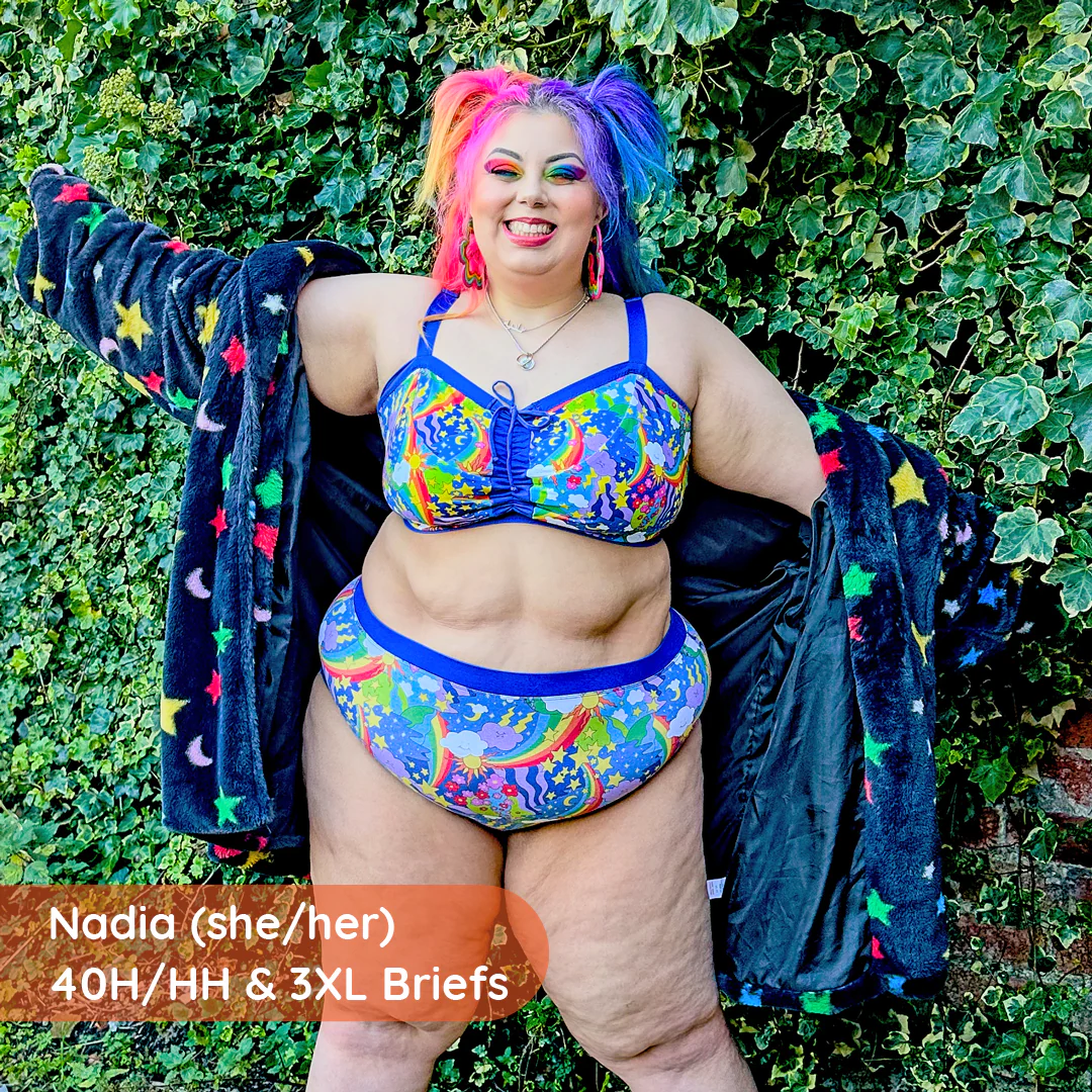 Flexi-Size Bra - Retro Rainbows - Image 4