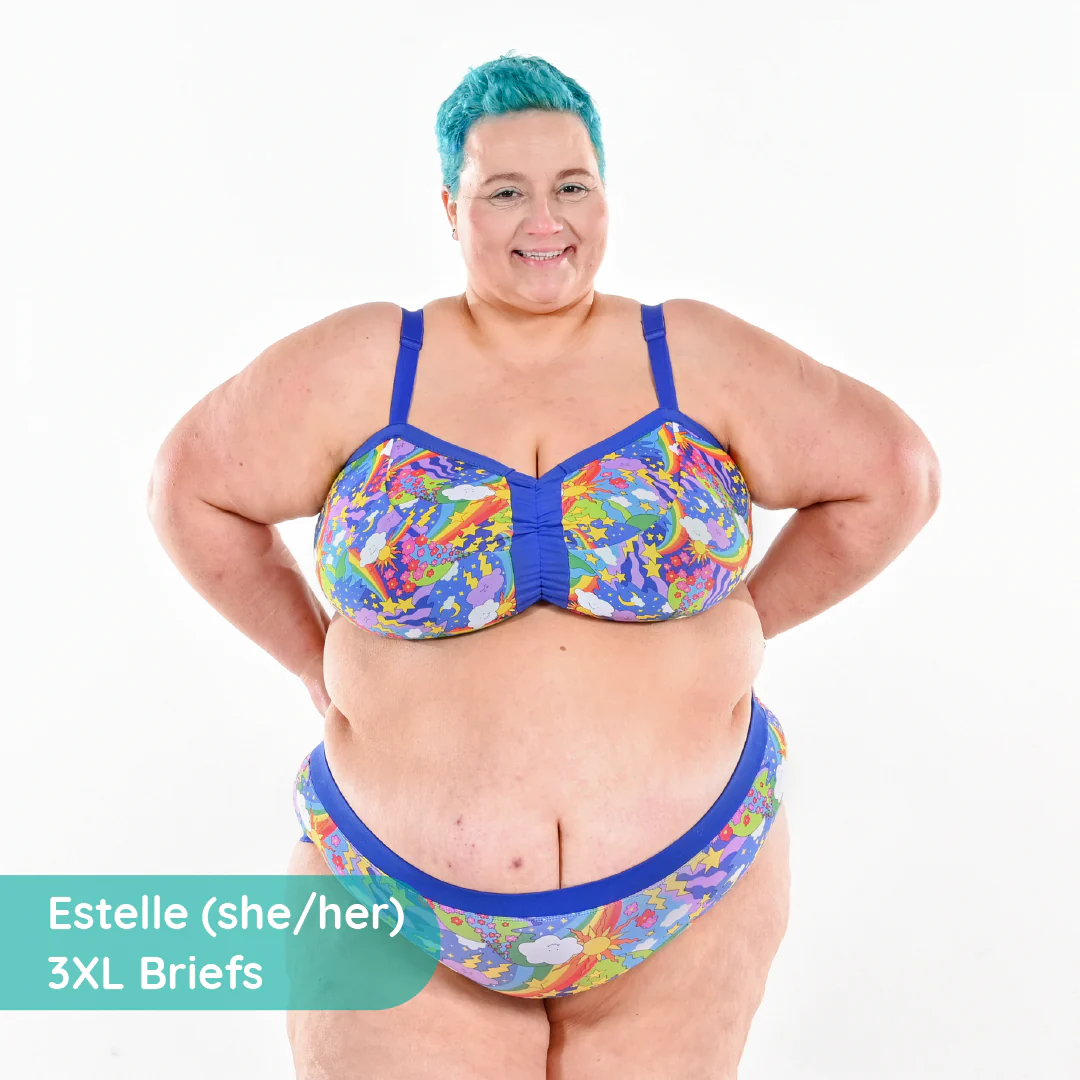 Flexi-Size Bra - Retro Rainbows - Image 5