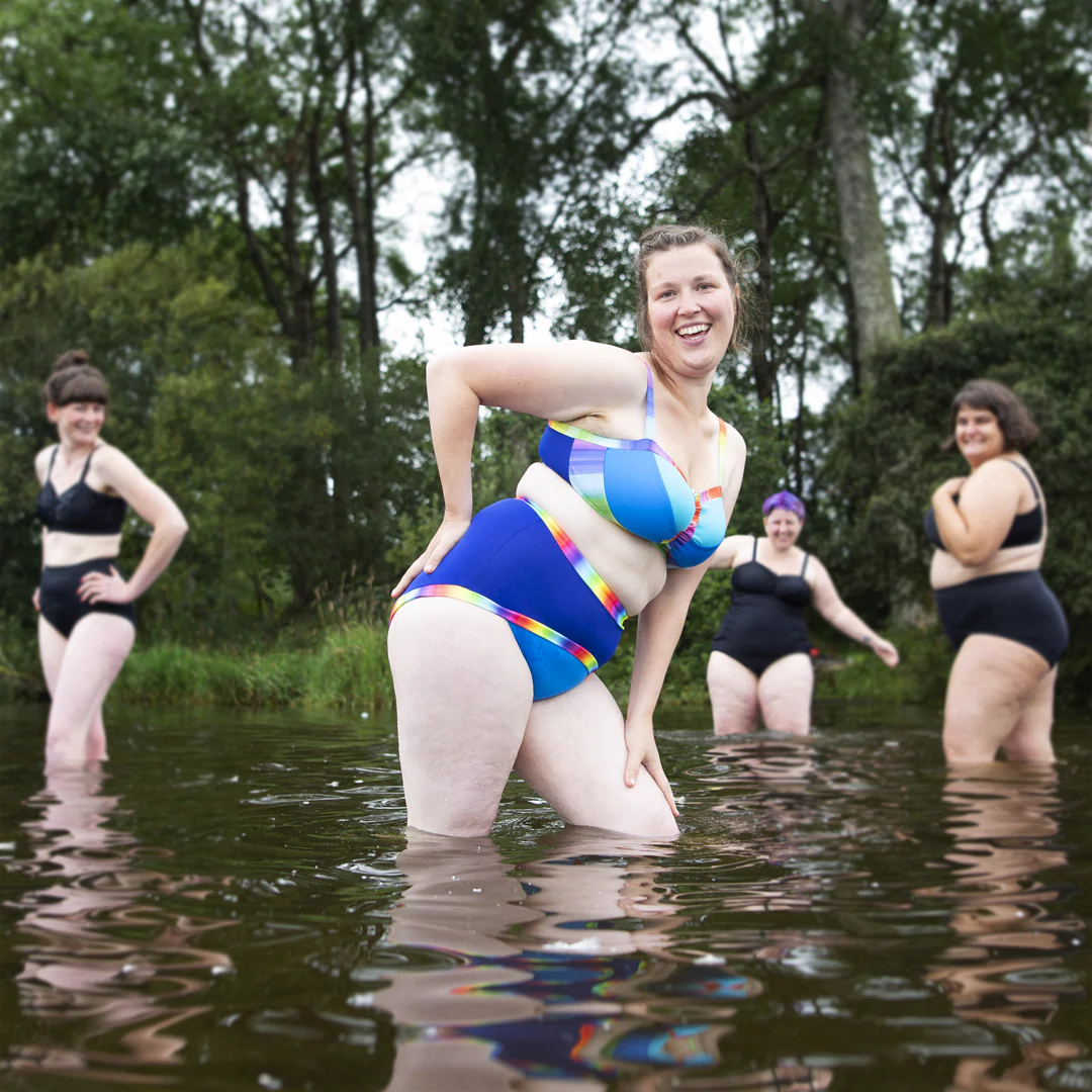 Swim Flexi-Size Bra - Blue Rainbow *** - Image 4