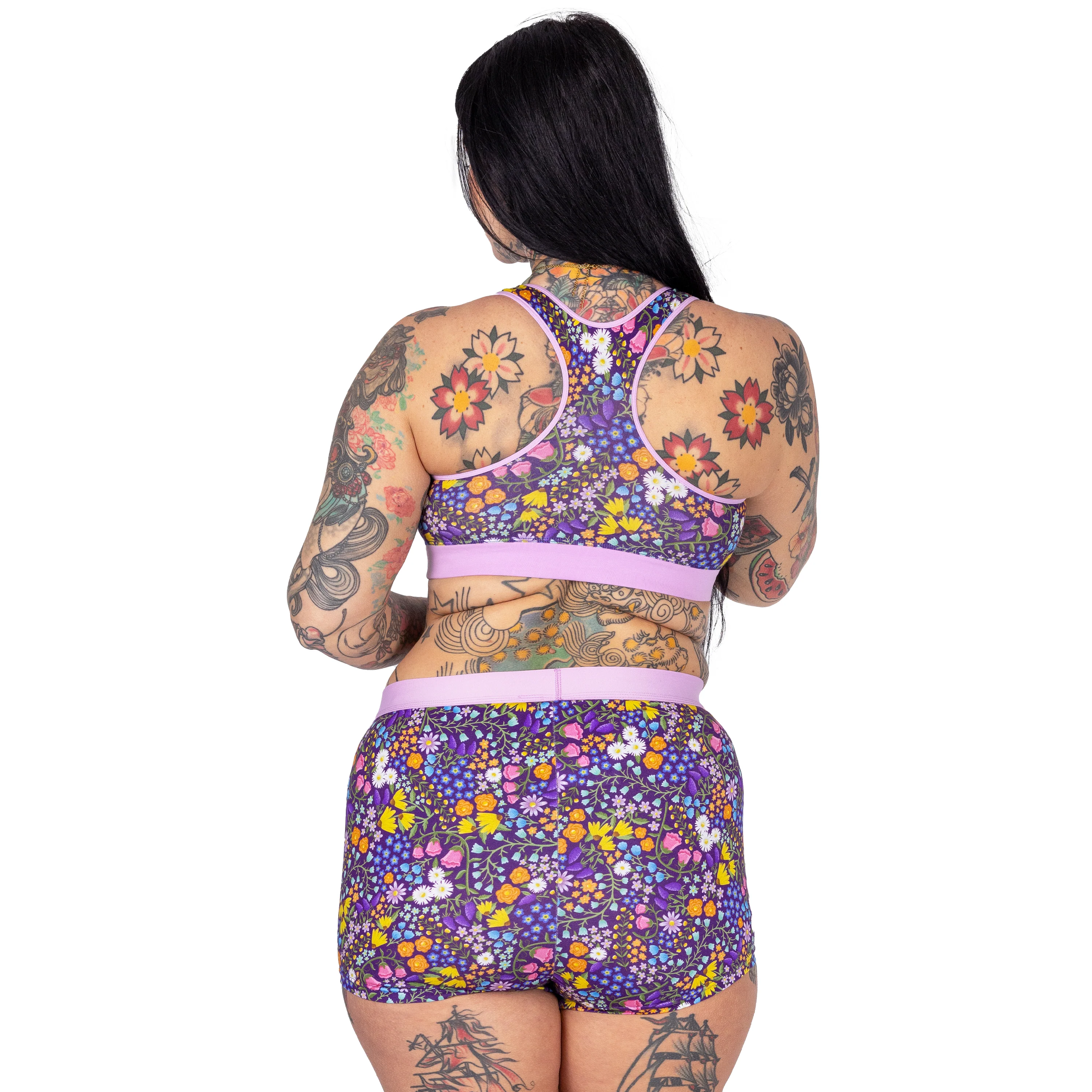 Racerback Bralette - Wildflowers - Image 3